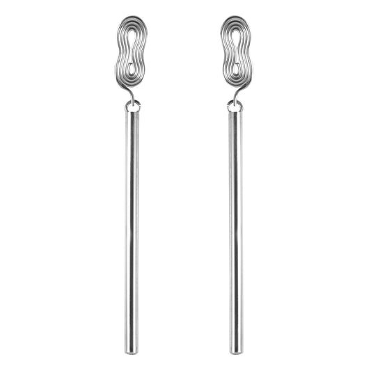 Sterling Silver Earrings Standing Eight