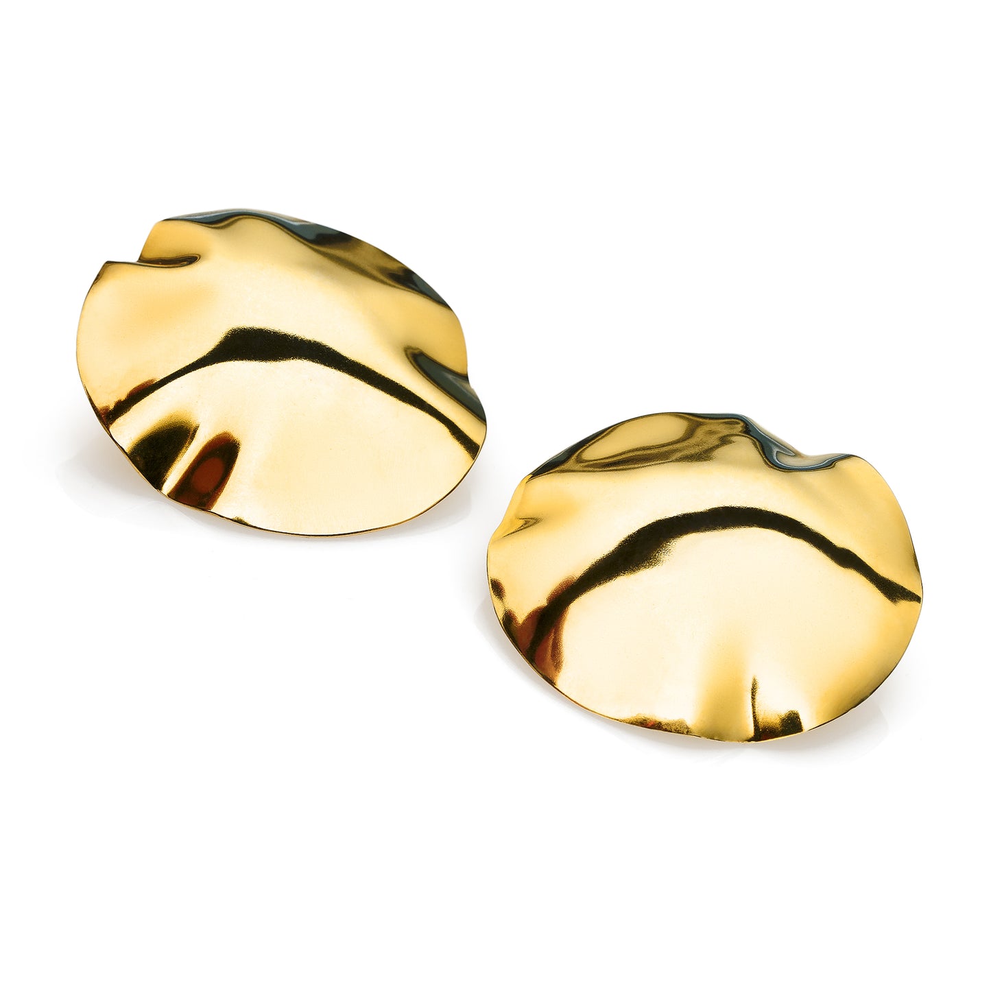 Collision Gold Plated Earrings